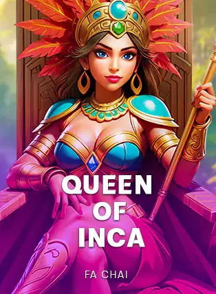 ปกเกม Queen of Inca ราชินีนักรบอินคาสวมเครื่องประดับขนนก