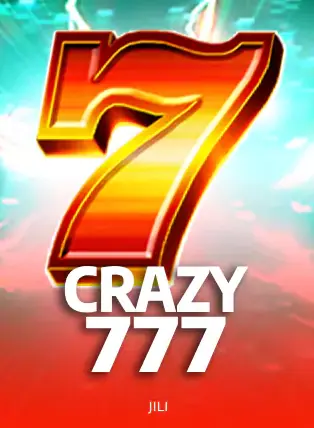 ปกเกม Crazy 777 แสดงเลขเจ็ดสีแดงตัวใหญ่ตรงกลาง
